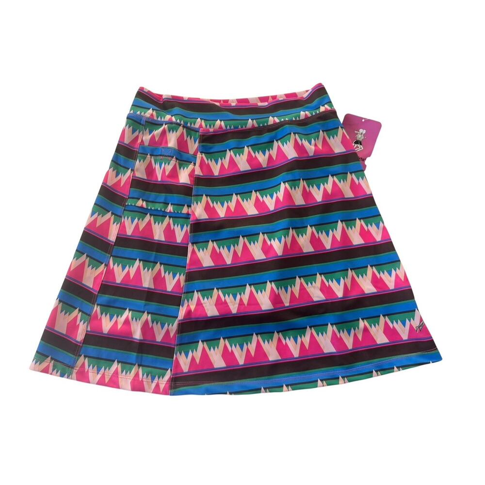 NWT RunningSkirts Womens Size Small 0-2 Athletic Skort Pink Mountains #5196